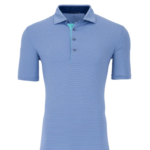 Greyson Other - NWT Greyson Striped Blue Polo Shirt